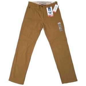 Dockers Ultimate Chino Straight‎ Fit Smart Flex Pants Mens 30x32 Tan Khaki (AG)